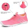 imageWateLves Water Shoes Mens Womens Barefoot Beach Swim Shoes QuickDry Aqua Socks Pool Shoes for Surf Yoga Water AerobicsFluorescent Pink