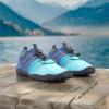 imageWateLves Water Shoes Mens Womens Barefoot Beach Swim Shoes QuickDry Aqua Socks Pool Shoes for Surf Yoga Water AerobicsGradient Blue