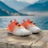 imageWateLves Water Shoes Mens Womens Barefoot Beach Swim Shoes QuickDry Aqua Socks Pool Shoes for Surf Yoga Water AerobicsGradient Gray Orange
