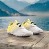 imageWateLves Water Shoes Mens Womens Barefoot Beach Swim Shoes QuickDry Aqua Socks Pool Shoes for Surf Yoga Water AerobicsGradient Gray Yellow