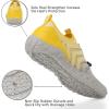 imageWateLves Water Shoes Mens Womens Barefoot Beach Swim Shoes QuickDry Aqua Socks Pool Shoes for Surf Yoga Water AerobicsGradient Gray Yellow
