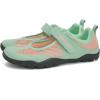 imageWateLves Water Shoes Mens Womens Barefoot Beach Swim Shoes QuickDry Aqua Socks Pool Shoes for Surf Yoga Water AerobicsGreenMary Jane