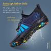 imageWateLves Water Shoes Mens Womens Beach Swim Shoes QuickDry Aqua Socks Pool Shoes for Surf Yoga Water AerobicsBDark Blue