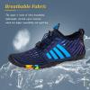 imageWateLves Water Shoes Mens Womens Beach Swim Shoes QuickDry Aqua Socks Pool Shoes for Surf Yoga Water AerobicsBDark Blue