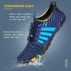 imageWateLves Water Shoes Mens Womens Beach Swim Shoes QuickDry Aqua Socks Pool Shoes for Surf Yoga Water AerobicsBDark Blue