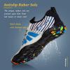 imageWateLves Water Shoes Mens Womens Beach Swim Shoes QuickDry Aqua Socks Pool Shoes for Surf Yoga Water AerobicsBWhite Blue