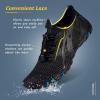 imageWateLves Water Shoes Mens Womens Beach Swim Shoes QuickDry Aqua Socks Pool Shoes for Surf Yoga Water AerobicsCBlack