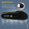 imageWateLves Water Shoes Mens Womens Beach Swim Shoes QuickDry Aqua Socks Pool Shoes for Surf Yoga Water AerobicsCBlackGreen
