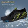 imageWateLves Water Shoes Mens Womens Beach Swim Shoes QuickDry Aqua Socks Pool Shoes for Surf Yoga Water AerobicsCBlackGreen