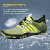 imageWateLves Water Shoes Mens Womens Beach Swim Shoes QuickDry Aqua Socks Pool Shoes for Surf Yoga Water AerobicsDFluorescent Green