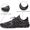 imageWateLves Water Shoes Mens Womens Beach Swim Shoes QuickDry Aqua Socks Pool Shoes for Surf Yoga Water AerobicsFBlack