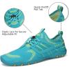 imageWateLves Water Shoes Mens Womens Beach Swim Shoes QuickDry Aqua Socks Pool Shoes for Surf Yoga Water AerobicsFGreen