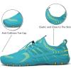 imageWateLves Water Shoes Mens Womens Beach Swim Shoes QuickDry Aqua Socks Pool Shoes for Surf Yoga Water AerobicsFGreen