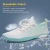 imageWateLves Water Shoes Mens Womens Beach Swim Shoes QuickDry Aqua Socks Pool Shoes for Surf Yoga Water AerobicsILunar Green