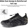 imageWateLves Water Shoes Mens Womens Beach Swim Shoes QuickDry Aqua Socks Pool Shoes for Surf Yoga Water AerobicsJBlack Gold