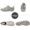imageWateLves Water Shoes Mens Womens Beach Swim Shoes QuickDry Aqua Socks Pool Shoes for Surf Yoga Water AerobicsJKhaki Grey