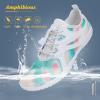 imageWateLves Water Shoes Mens Womens Beach Swim Shoes QuickDry Aqua Socks Pool Shoes for Surf Yoga Water AerobicsKGreen