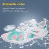 imageWateLves Water Shoes Mens Womens Beach Swim Shoes QuickDry Aqua Socks Pool Shoes for Surf Yoga Water AerobicsKGreen