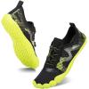 imageWater Shoes for Men Barefoot QuickDry Aqua Sock Outdoor Athletic Sport Shoes for Kayaking Boating Hiking Surfing WalkingAblackGreen