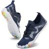 imageWater Shoes for Men Barefoot QuickDry Aqua Sock Outdoor Athletic Sport Shoes for Kayaking Boating Hiking Surfing WalkingAblueGrey