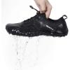 imageWater Shoes for Men Barefoot QuickDry Aqua Sock Outdoor Athletic Sport Shoes for Kayaking Boating Hiking Surfing WalkingApure Black