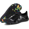 imageWater Shoes for Men Barefoot QuickDry Aqua Sock Outdoor Athletic Sport Shoes for Kayaking Boating Hiking Surfing WalkingApure Black