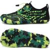 imageWater Shoes for Men Barefoot QuickDry Aqua Sock Outdoor Athletic Sport Shoes for Kayaking Boating Hiking Surfing WalkingBlackGreen