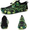 imageWater Shoes for Men Barefoot QuickDry Aqua Sock Outdoor Athletic Sport Shoes for Kayaking Boating Hiking Surfing WalkingBlackGreen
