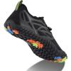 imageWater Shoes for Men Barefoot QuickDry Aqua Sock Outdoor Athletic Sport Shoes for Kayaking Boating Hiking Surfing WalkingDall Black