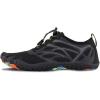 imageWater Shoes for Men Barefoot QuickDry Aqua Sock Outdoor Athletic Sport Shoes for Kayaking Boating Hiking Surfing WalkingDall Black