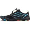 imageWater Shoes for Men Barefoot QuickDry Aqua Sock Outdoor Athletic Sport Shoes for Kayaking Boating Hiking Surfing WalkingDblackBlue