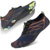 imageWater Shoes for Men Barefoot QuickDry Aqua Sock Outdoor Athletic Sport Shoes for Kayaking Boating Hiking Surfing WalkingDblueOrange