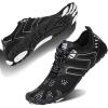 imageWater Shoes for Men Barefoot QuickDry Aqua Sock Outdoor Athletic Sport Shoes for Kayaking Boating Hiking Surfing WalkingJblack