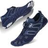 imageWater Shoes for Men Barefoot QuickDry Aqua Sock Outdoor Athletic Sport Shoes for Kayaking Boating Hiking Surfing WalkingJdark Blue
