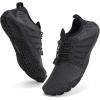imageWater Shoes for Men Barefoot QuickDry Aqua Sock Outdoor Athletic Sport Shoes for Kayaking Boating Hiking Surfing WalkingNblack