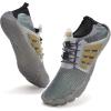 imageWater Shoes for Men Barefoot QuickDry Aqua Sock Outdoor Athletic Sport Shoes for Kayaking Boating Hiking Surfing WalkingNlight Grey
