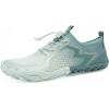 imageWater Shoes for Men Barefoot QuickDry Aqua Sock Outdoor Athletic Sport Shoes for Kayaking Boating Hiking Surfing WalkingPgreenWhite