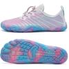 imageWater Shoes for Men Barefoot QuickDry Aqua Sock Outdoor Athletic Sport Shoes for Kayaking Boating Hiking Surfing WalkingPinkBlue