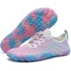 imageWater Shoes for Men Barefoot QuickDry Aqua Sock Outdoor Athletic Sport Shoes for Kayaking Boating Hiking Surfing WalkingPinkBlue