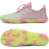 imageWater Shoes for Men Barefoot QuickDry Aqua Sock Outdoor Athletic Sport Shoes for Kayaking Boating Hiking Surfing WalkingPinkGreen