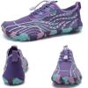 imageWater Shoes for Men Barefoot QuickDry Aqua Sock Outdoor Athletic Sport Shoes for Kayaking Boating Hiking Surfing WalkingPurple