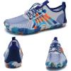 imageWater Shoes for Men Barefoot QuickDry Aqua Sock Outdoor Athletic Sport Shoes for Kayaking Boating Hiking Surfing WalkingWhiteBlue