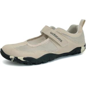 imageWateLves Water Shoes Mens Womens Barefoot Beach Swim Shoes QuickDry Aqua Socks Pool Shoes for Surf Yoga Water AerobicsBeigeMary Jane
