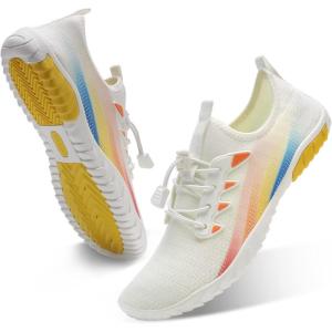 imageWateLves Water Shoes Mens Womens Beach Swim Shoes QuickDry Aqua Socks Pool Shoes for Surf Yoga Water AerobicsIWhite