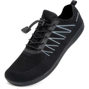 imageWateLves Wide Water Shoes Mens Womens BeachSwimAquaBarefoot Shoes Breathable ampamp NonSlip ampamp Optimal Relaxation Walking SneakersBlack