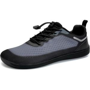 imageWateLves Wide Water Shoes Mens Womens BeachSwimAquaBarefoot Shoes Breathable ampamp NonSlip ampamp Optimal Relaxation Walking SneakersBlack Gray