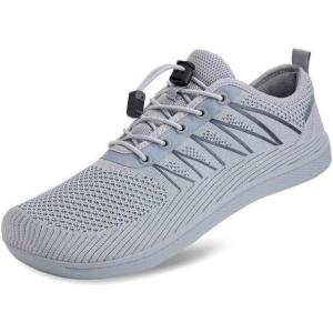 imageWateLves Wide Water Shoes Mens Womens BeachSwimAquaBarefoot Shoes Breathable ampamp NonSlip ampamp Optimal Relaxation Walking SneakersGrey