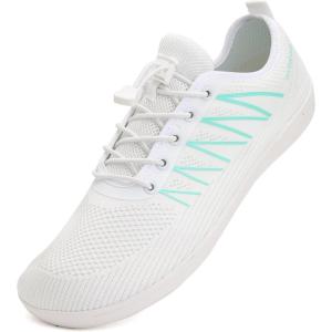 imageWateLves Wide Water Shoes Mens Womens BeachSwimAquaBarefoot Shoes Breathable ampamp NonSlip ampamp Optimal Relaxation Walking SneakersWhite Green