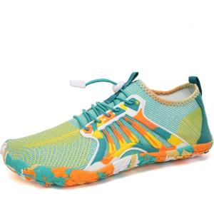 imageWater Shoes for Men Barefoot QuickDry Aqua Sock Outdoor Athletic Sport Shoes for Kayaking Boating Hiking Surfing Walking201yellowGreen