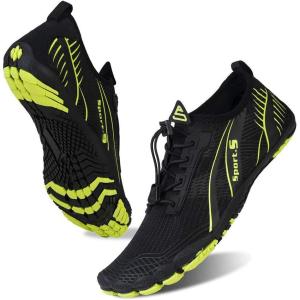 imageWater Shoes for Men Barefoot QuickDry Aqua Sock Outdoor Athletic Sport Shoes for Kayaking Boating Hiking Surfing WalkingMgreen